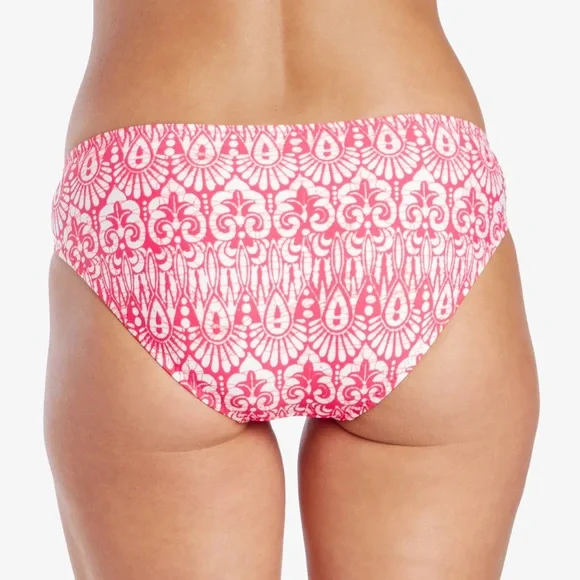 NEW Helen Jon Halter top & Hipster bikini bottom Island Batik Pink